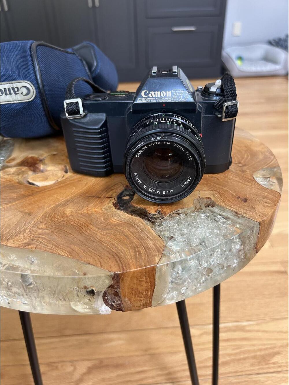 Canon AE-1 35mm Film Camera with 50mm Lens and case